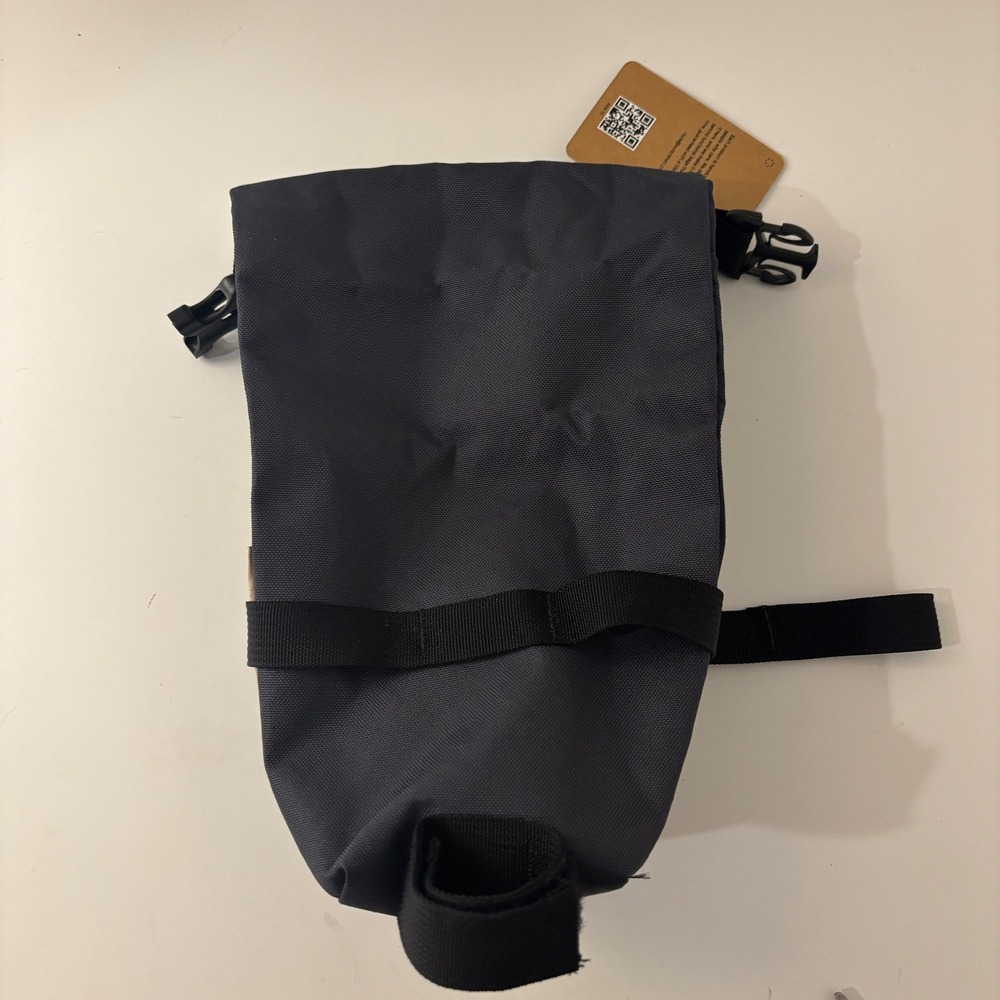 NWT Outer Shell Dropper Seatbag Charcoal Grey Bikepacking Saddle Bag Made in USA